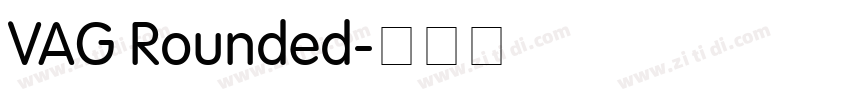 VAG Rounded字体转换